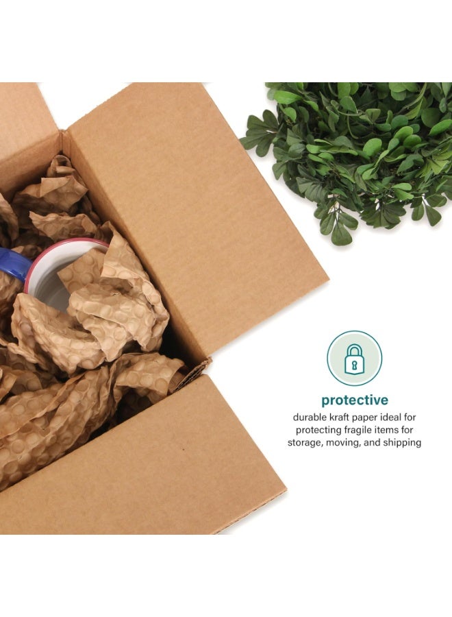 Bukela Paper Bubble Wrap Sheets for Packing, Moving, & Shipping, 12" x 12" x 250', Eco-Friendly Kraft Bubble Paper, Recyclable Cushioning Wrap - Image 5